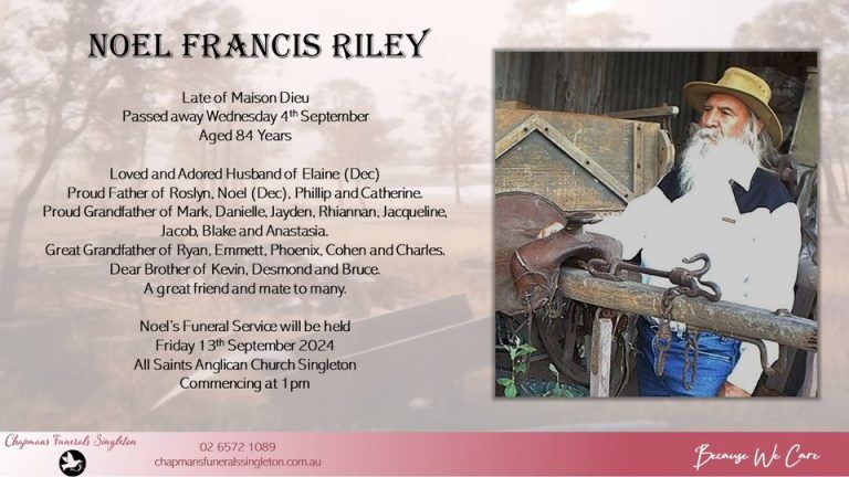 Noel Riley Noel Francis Riley – Online Memorials